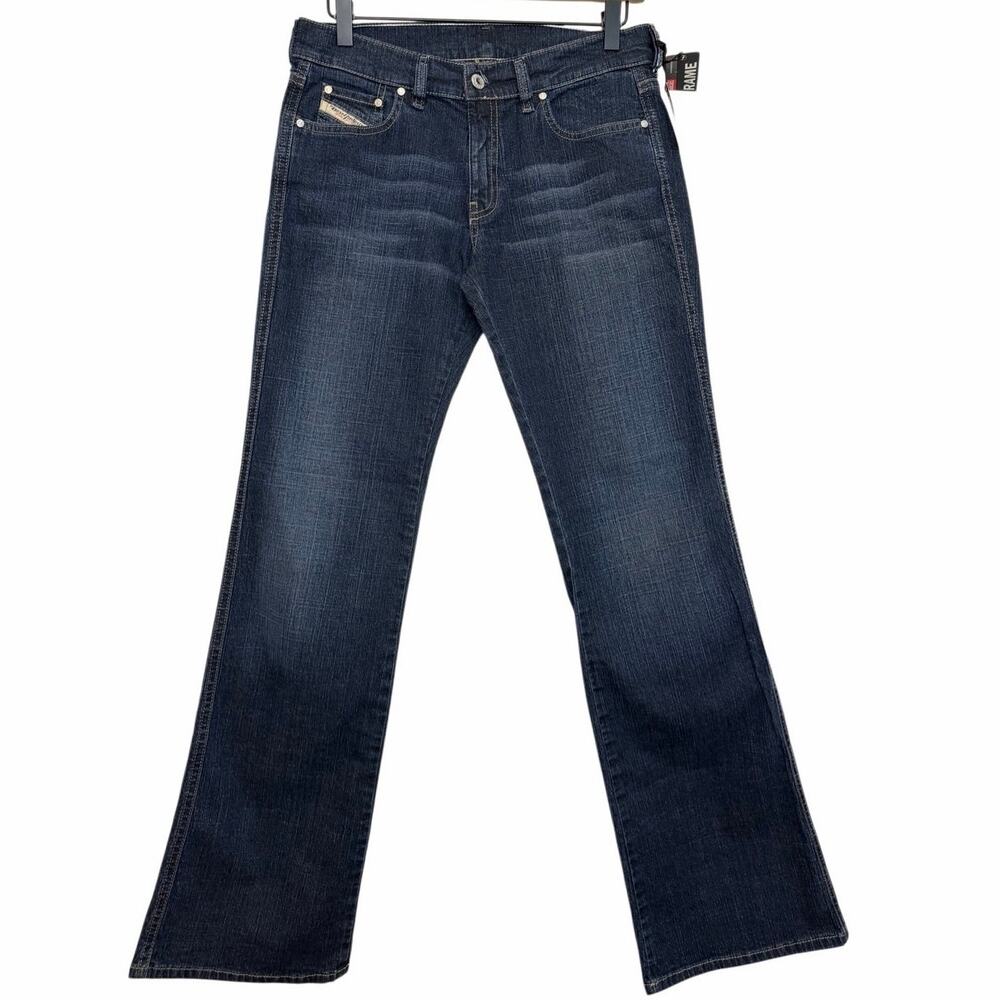Diesel Rame Mid Bootcut Jean Women Size 30 Dark Blue 100% Cotton from Italy L32